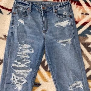 Ripped American eagle jeans